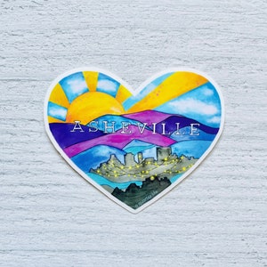 Asheville Heart Sticker | Asheville Love Sticker