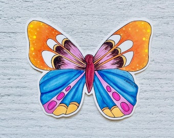 Boho Butterfly Sticker | Beautiful Butterfly Sticker | Insect Sticker