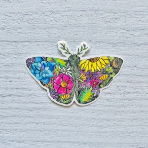 Native Pollinator Sticker | Pretty Butterfly Sticker | Moth Decal