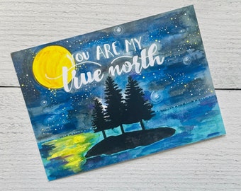 True North Love Card | Nature Lake Forest Love Card