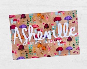Asheville Mushroom Postcard