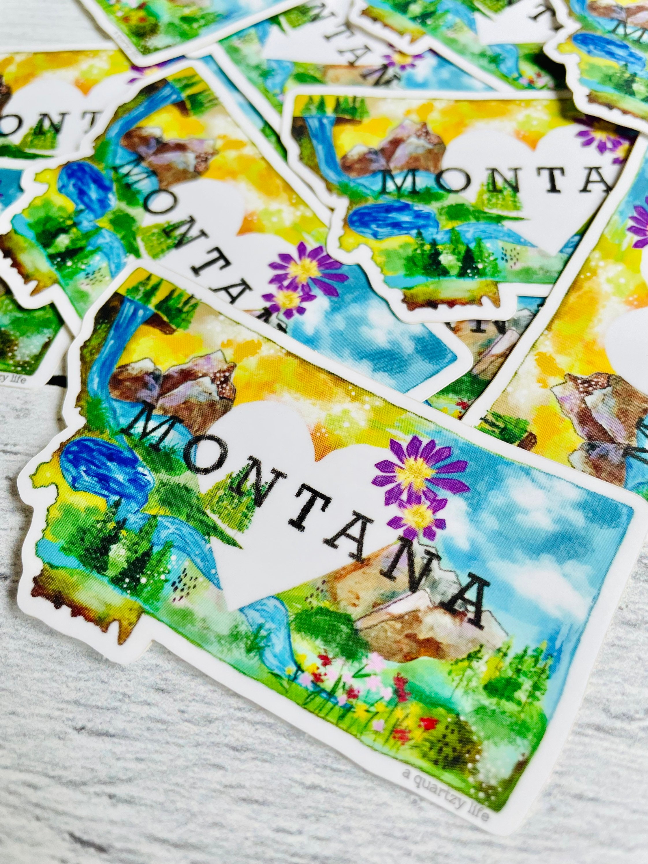 Mon State Sticker Montana Sticker | Montana State Decal | Montana Wild West Sticker - Etsy