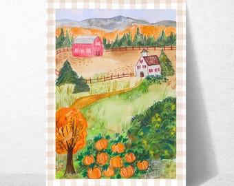 Autumnal Cozy Fall Greeting Card
