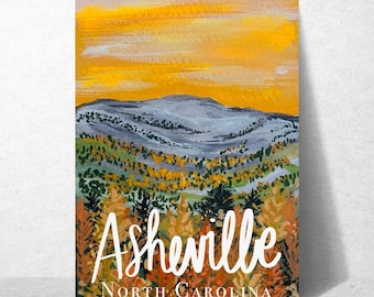 Asheville Leaf Season Postcard