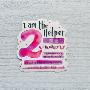 Enneagram 2 Sticker | Type 2 Sticker | Helper Sticker for Laptop Water Bottle Journal