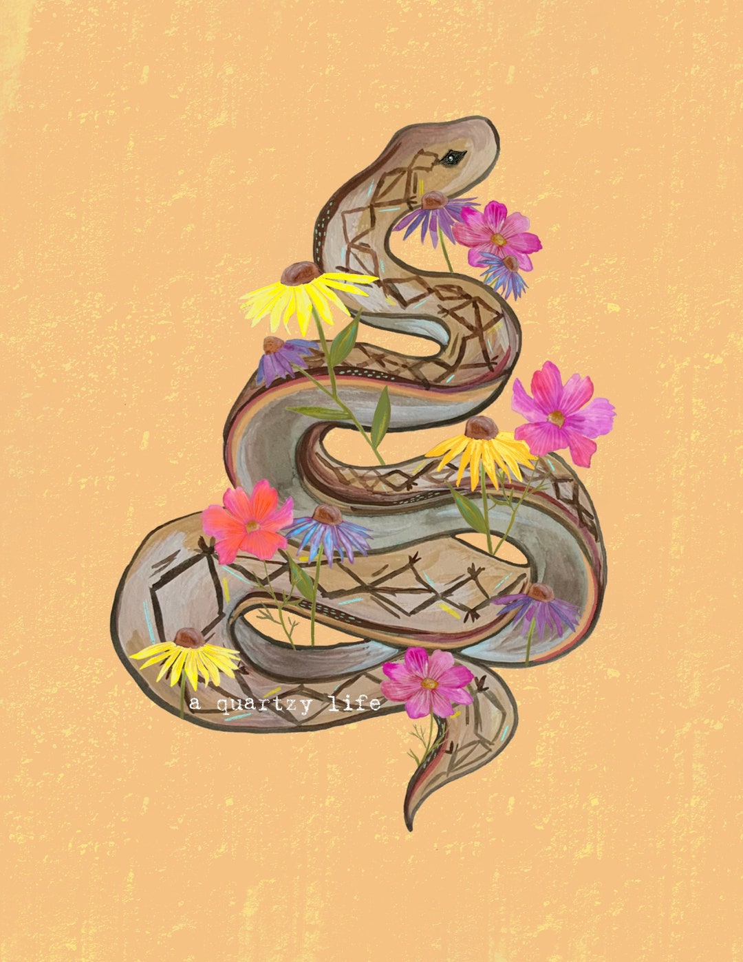 Snake Wall Art Print - Etsy