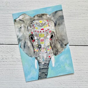 Tarjeta de elefante / Linda tarjeta de animal hermoso