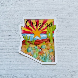 Arizona Sticker for Laptop | Arizona Decal | Arizona Sticker for Water Bottle, Car