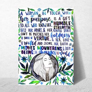 Encouraging Woman of Purpose Card | Female Empowerment Card