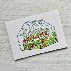 Carte d’amour des plantes de serre