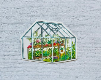 Greenhouse Sticker | Plant Sticker | Houseplant Decal