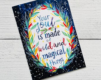 Wild Soul Card | Free Spirit Magical Soul Greeting Card