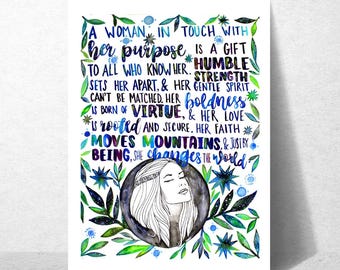 Encouraging Woman of Purpose Card | Female Empowerment Card