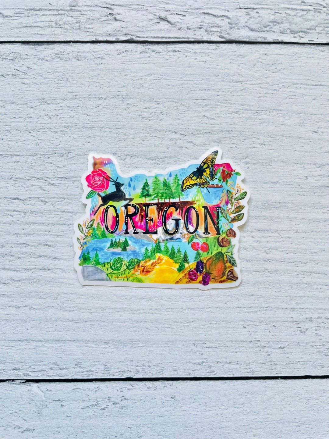 Sticker Bush Oregon Oregon Sticker | Pacific Northwest Sticker | Oregon Decal - Etsy