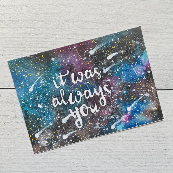 Shooting Star Love Card | It Was Always You Love Card