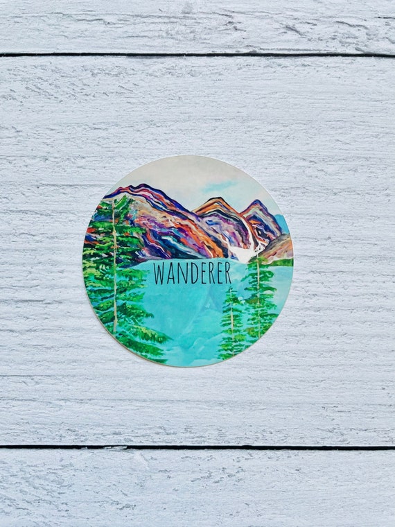 Wanderer Adventure Sticker Mountains Sticker 