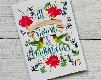 Be Strong & Courageous Card