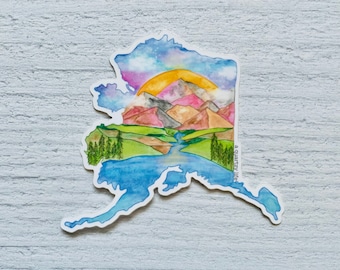 Alaska Sticker | Alaska State Sticker
