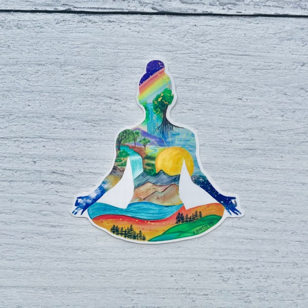Yoga Nature Girl Sticker