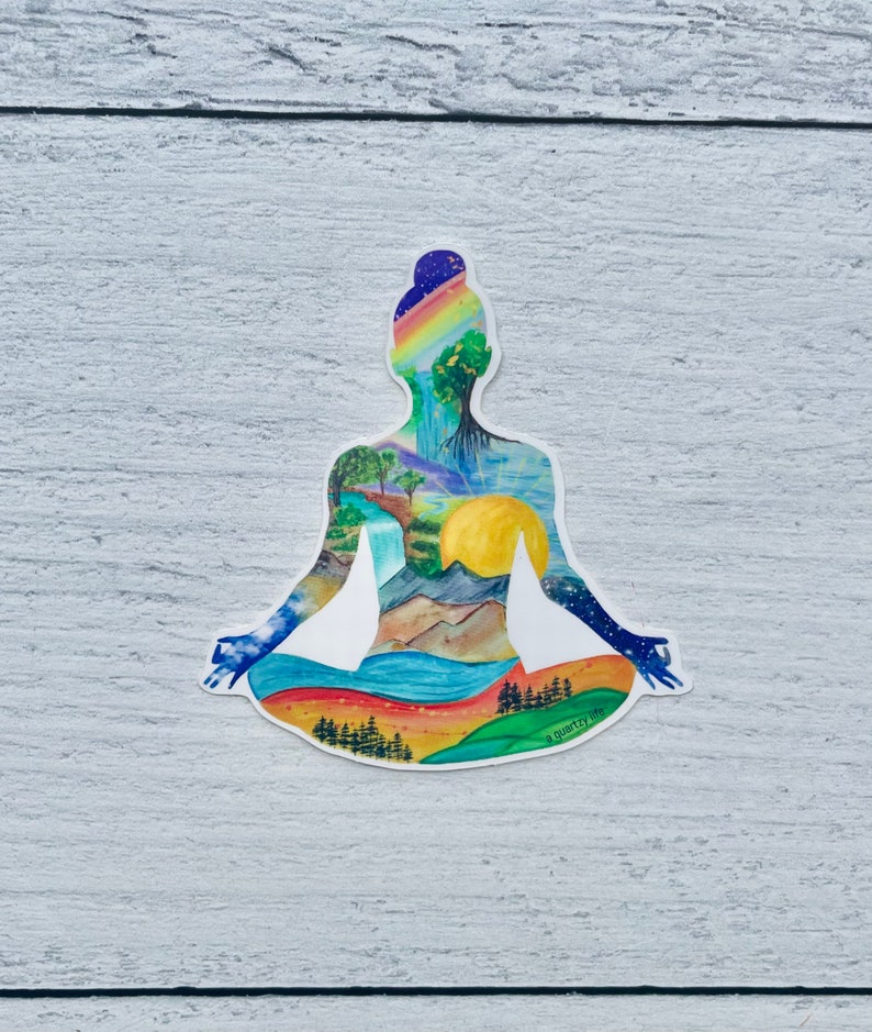 Yoga Nature Girl Sticker image 1