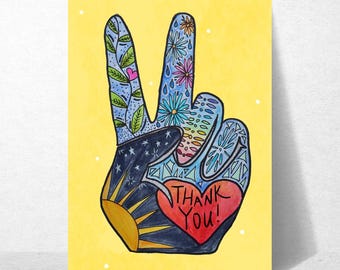Thank You Peace Hand