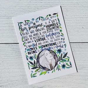 Tarjeta de empoderamiento femenino/Tarjeta de mujer alentadora