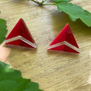 Sky Triangle Earrings
