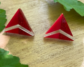 Sky Triangle Earrings