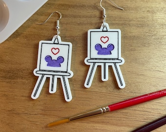 Epcot Festival of the Arts Mickey Easel Earrings