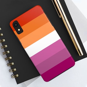 Lesbian Flag Smartphone Case | LGBTQ Impact iPhone & Samsung Phone Case | Gay Pride Merch - Free Shipping