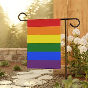 Rainbow Pride Garden Flag | LGBTQ+ Garden Decoration, Gay Pride Flag - Free Shipping