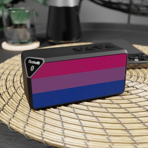 Bisexual Flag  Bluetooth Speaker | LGBTQIA+ Portable Speaker - Compact & Outdoor Ready | Gay Pride Merch - Free Shipping