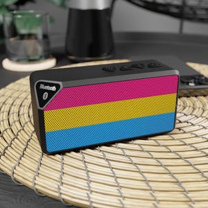 Pansexual Flag Bluetooth Speaker | LGBTQIA+ Portable Speaker - Compact & Outdoor Ready | Gay Pride Merch - Free Shipping
