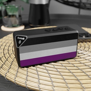 Asexual Flag Bluetooth Speaker | LGBTQIA+ Portable Speaker - Compact & Outdoor Ready | Gay Pride Merch - Free Shipping
