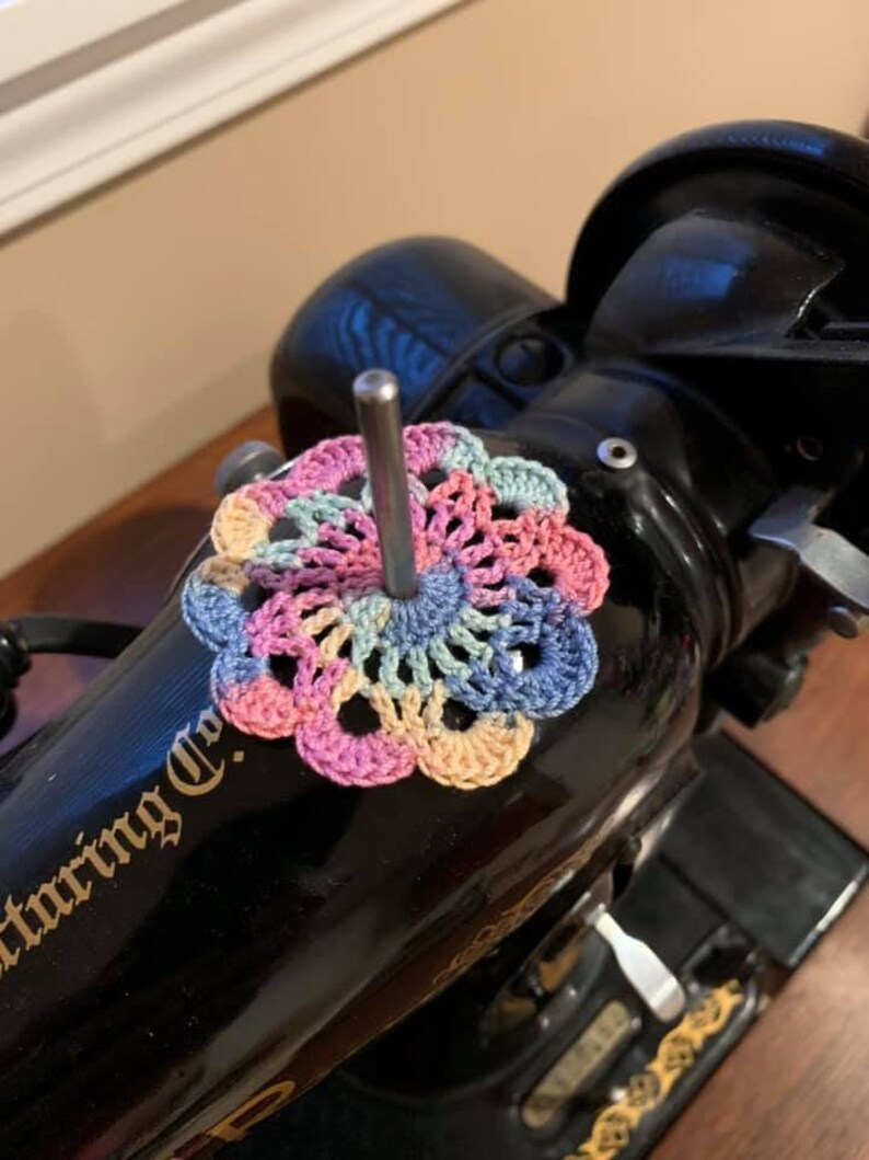 PASTELS Spool pin doily topper felt Singer Featherweight Etsy