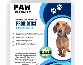 Dog Probiotics | Chicken Flavor, Digestive Health (120 Tablets)
