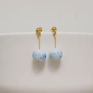 Minimalist Dots Beads Earrings - Bubbles