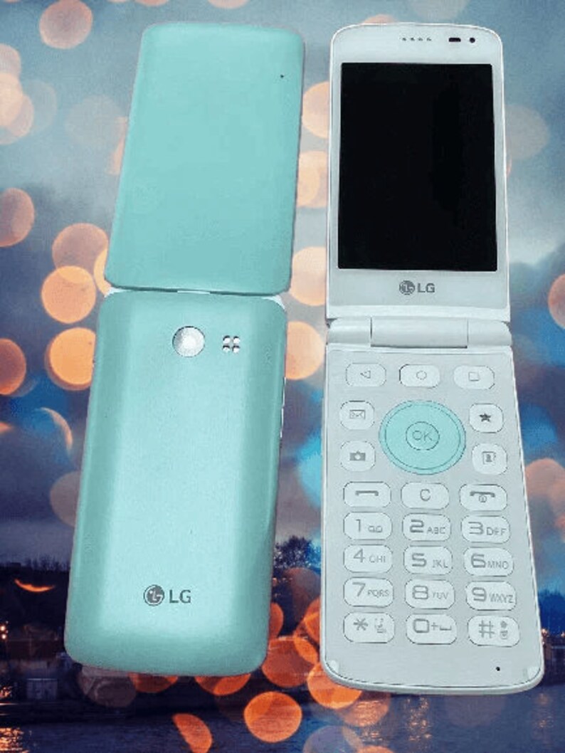 Retro LG Ice Cream Smart F440L 8GB Flip Phone LTE Unlocked quadcore Android Smartphone Etsy