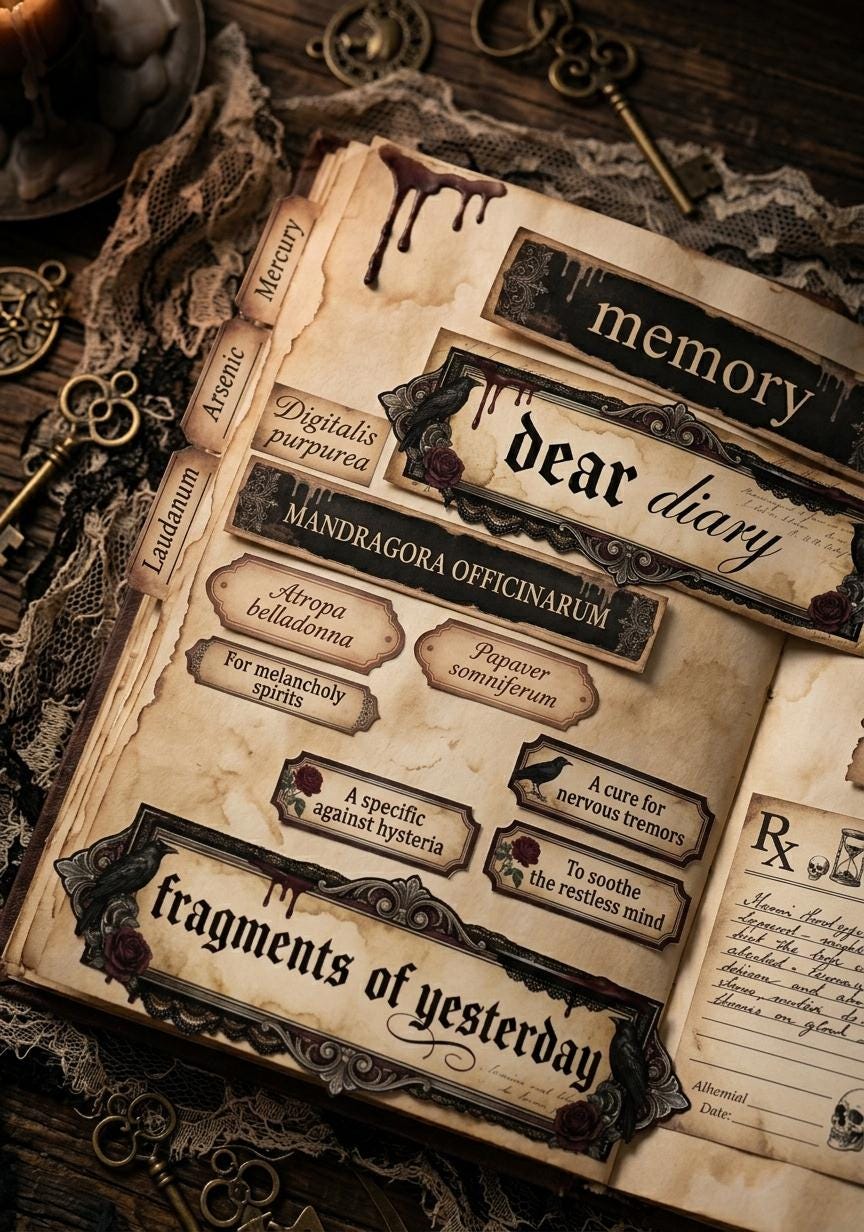 Dark Apothecary Junk Journal Kit Printable | Poison Botanical Ephemera ...