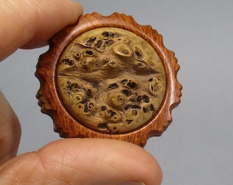 Botón de nudo de Amboyna