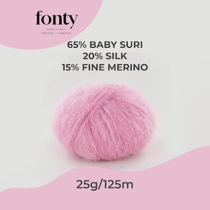 Fonty SAPERLIPOPETTE – Laine douce pour bébé, laine française cosy pour tricot – idéale pour pulls, couvertures et bonnets