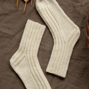Patron Tricot Chaussettes Classiques | Modèle Laine Aran | PDF Français Téléchargement Immédiat | Tricot Facile DIY