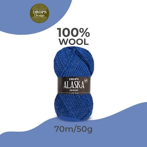 Laine DROPS Alaska - 100% Pure Laine Poids Aran - Fil à Tricoter Nordique | DROPS Design
