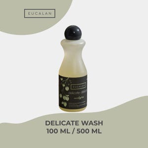 Eucalan Feinwaschmittel 100, 500 ml – Duftfrei, Eukalyptus, Grapefruit & Lavendel | Sanfte Pflege für Strick und feine Stoffe