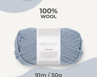 Norwegian Wool Yarn Peer Gynt (DK Weight, 50g Skein)