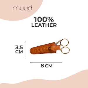 Muud Espoo Leather Scissor Sheath: Compact Case for Craft Scissors