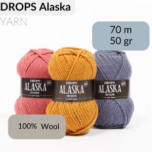 Filato di lana DROPS Alaska - 100% pura lana Aran - Filato per maglieria nordica / DROPS Design