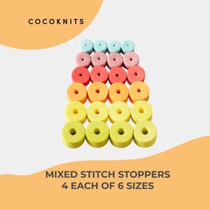 CocoKnits Marqueurs de Mailles - Tons Terre et Couleurs Mélangées | Embouts de Protection Souples et Durables