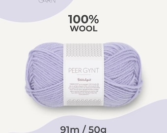 SANDNES GARN Peer Gynt by PetiteKnit Sport Weight, Nordic Knitting Yarn 91m/ 50g