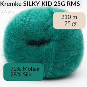 Kremke Silky Kid RMS - luksusowo miękka, przewiewna i zrównoważona włóczka moherowo-jedwabna do eleganckiego dziergania i szydełkowania